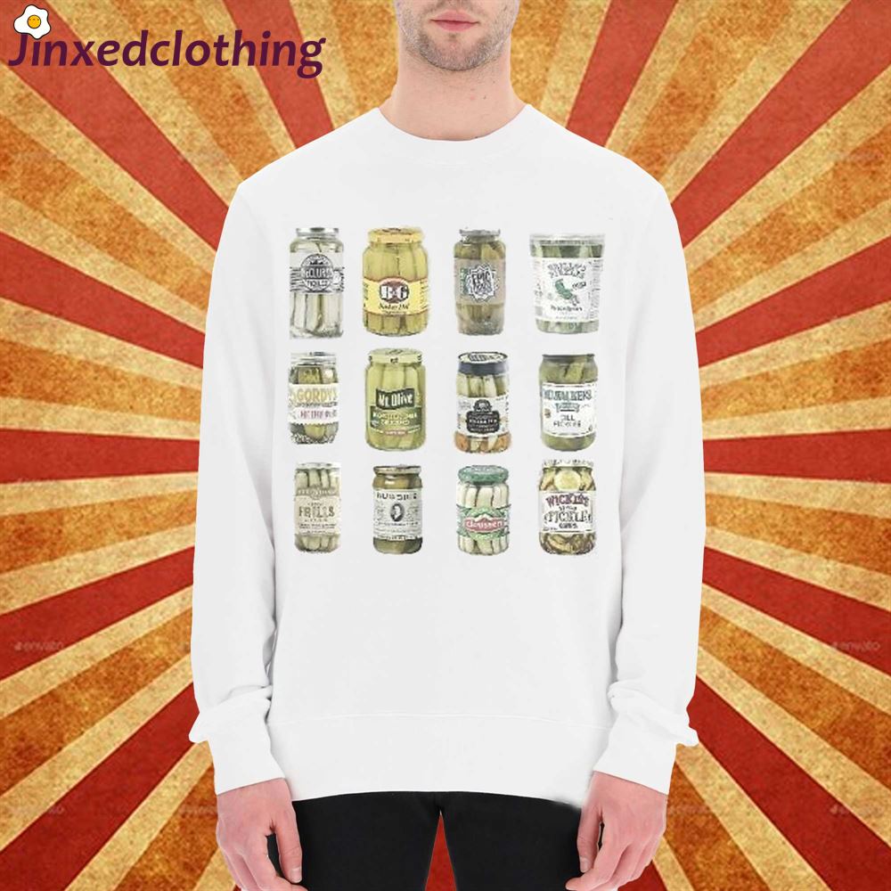 Vintage Canned Pickles Sweatshirt Pickle Lovers Sweater Homemade Pickles Shirt Sweater 